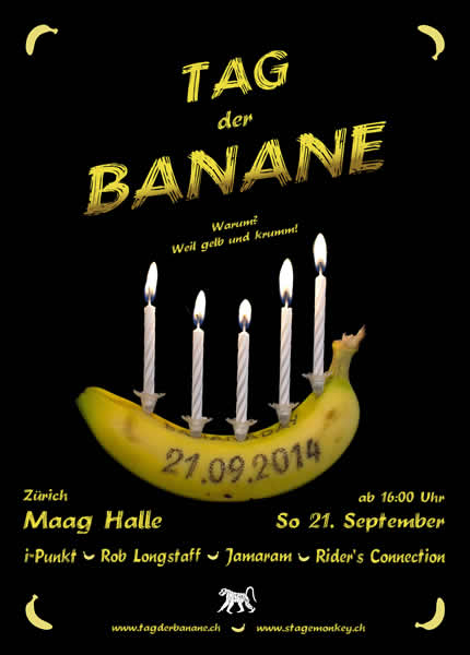 So, 21.09, Tag der Banane in der Maag Halle